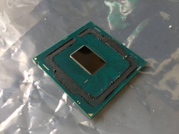 A delidded Intel Core i7 7700K