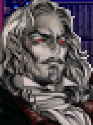 Pixel art image of Dracula
