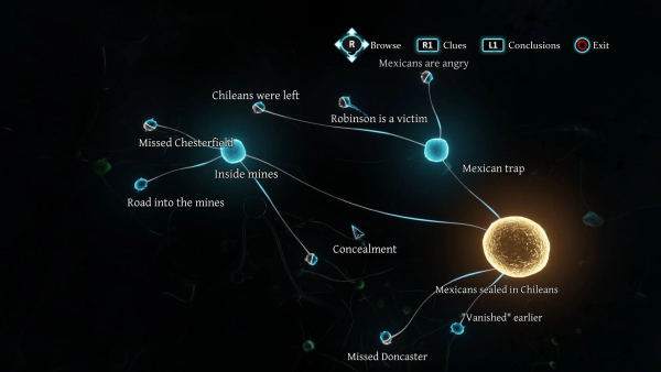 Video game menu screenshot
