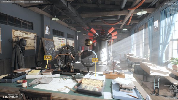 Screenshot of the 3D scene in Unigine Superposition benchmark