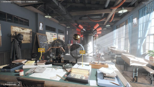 Screenshot of the 3D scene in Unigine Superposition benchmark