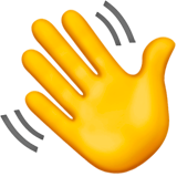 Waving Hand emoji
